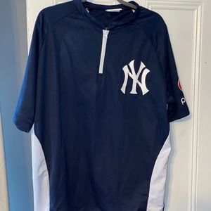 Yankees Polyester Warm Up Zip Up